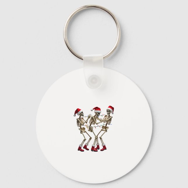 Llavero Christmas Skeleton Santa Dancing Lights (2) (Anverso)