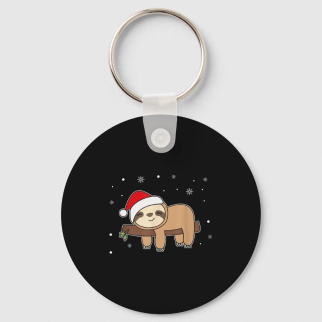 Llavero Christmas Sloth For Christmas Sweet Sloths  (Anverso)