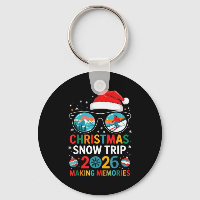 Llavero Christmas Snow Trips 2026 Men Women Kids Family Ma (Anverso)