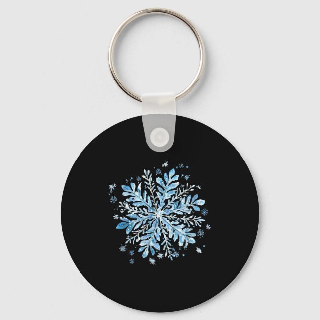 Llavero Christmas Snowflake - Cute Winter Vibe For Holiday (Anverso)