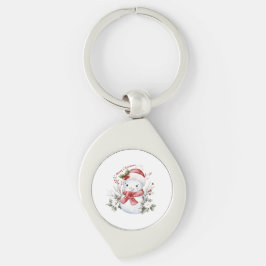 Llavero "Christmas Snowman Delight Metal Keychain