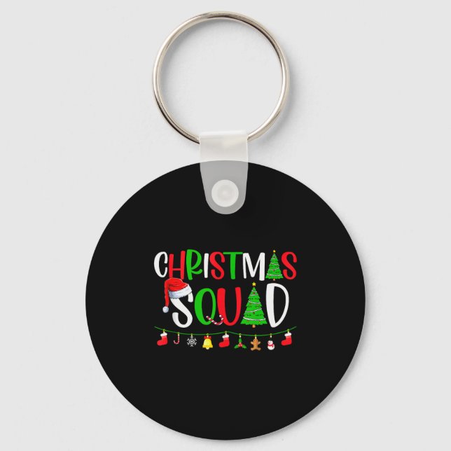 Llavero Christmas Squad Matching Family Group Xmas Decor H (Anverso)