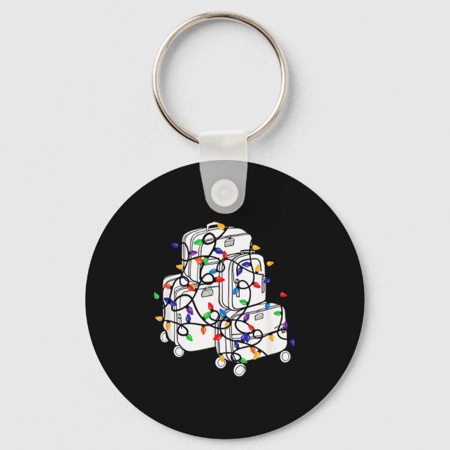 Llavero Christmas Suitcase Vacation With Lights, Fam Trave (Anverso)