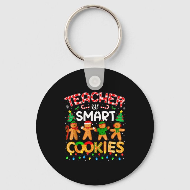 Llavero Christmas Teacher Of Smart Cookies Funny Cute Ging (Anverso)