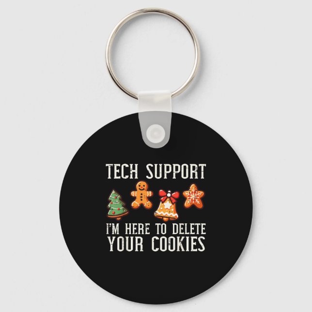 Llavero Christmas Tech Suprt Here To Delete Cookies Xmas M (Anverso)