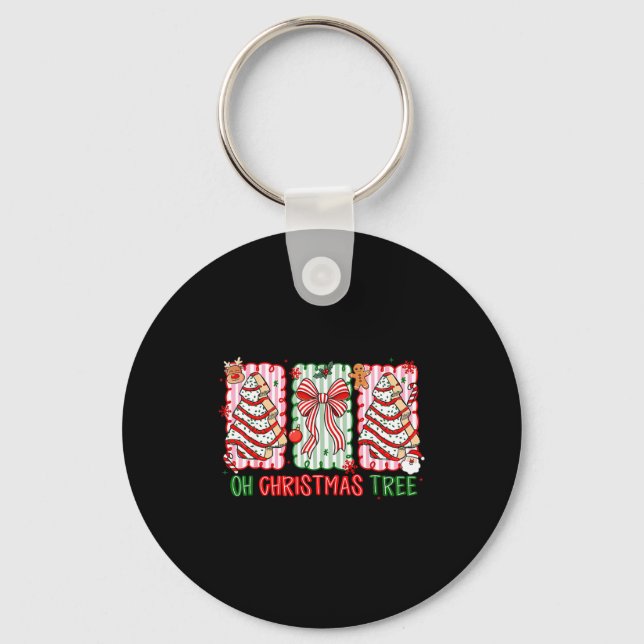 Llavero Christmas Tree Cake Funny Quote Oh Christmas Tree  (Anverso)