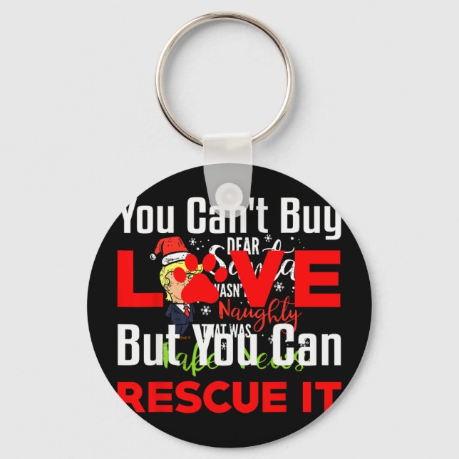 Llavero Christmas Trump Dear Santa Fake News Funny Xmas  (Anverso)