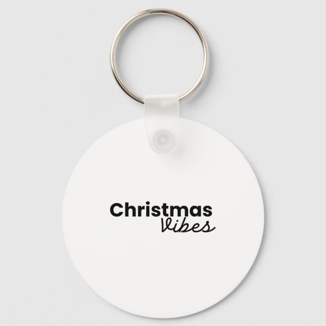 Llavero Christmas Vibes Modern Minimalist Trendy Styli Shi (Anverso)