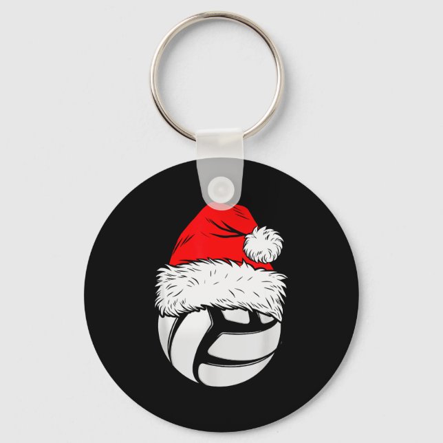 Llavero Christmas Volleyball Ball Santa Hat Xmas Matching  (Anverso)