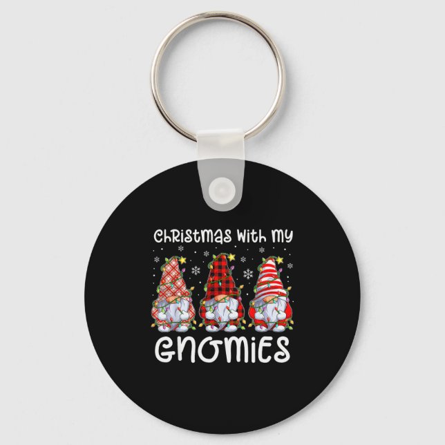 Llavero Christmas With My Gnomies Xmas Gnome Family Christ (Anverso)