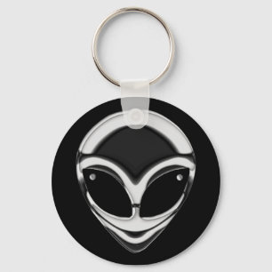 LLAVERO CHROME ALIEN HEAD