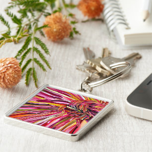 Llavero Chrysanthemum acuarela arte flor poster lienzo