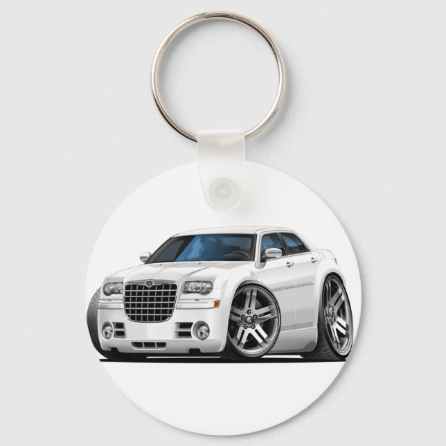Llavero Chrysler 300 White Car (Anverso)