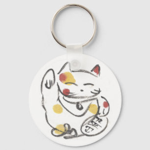 Llavero Chubby Maneki Neko Keychain