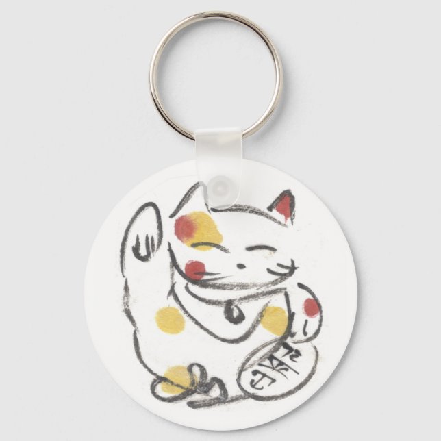 Llavero Chubby Maneki Neko Keychain (Anverso)