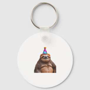 Llavero Chunky Sloth gorra de cumpleaños regalo meme diver