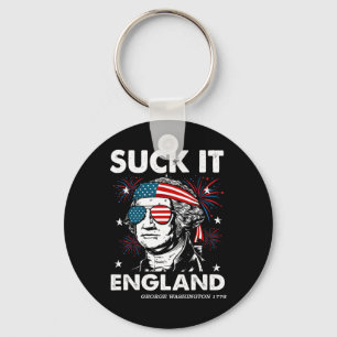 Llavero Chúpate Inglaterra Camiseta divertida 4 de julio G