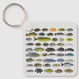 Llavero Cichlid Fish GroupKeychain