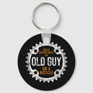 Llavero Ciclismo De Hombres - Nunca Subestimes A Un Viejo 