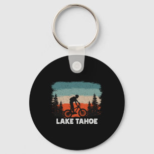 Llavero Ciclismo de montaña en Lake Tahoe al atardecer Ret