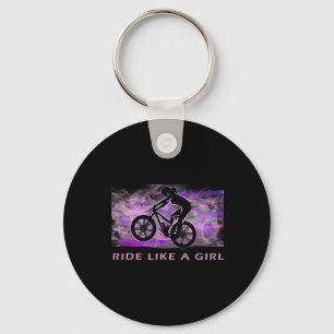 Llavero Ciclismo de Montaña Monta Como Una Chica Mtb Mujer