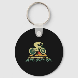 Llavero Ciclismo de Montaña Vintage Silueta Ciclista B
