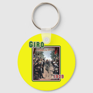 Llavero Ciclismo Giro 1909 Bandera italiana Arte retro vin