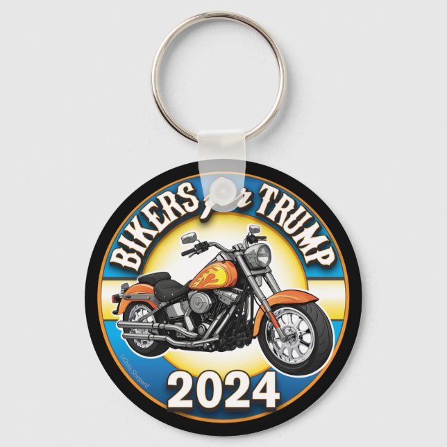 Llavero Ciclismo patriótico para Trump 2024 (Anverso)