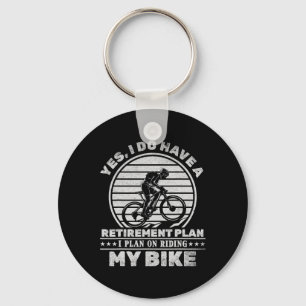 Llavero Ciclismo Sí tengo un plan de jubilación planeo and