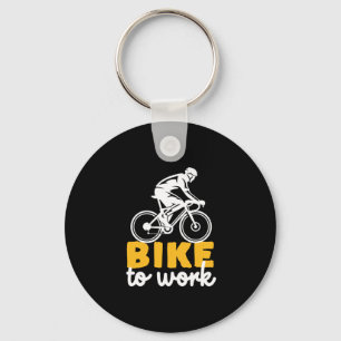 Llavero Ciclista De Ciclismo En Bicicleta Al Trabajo