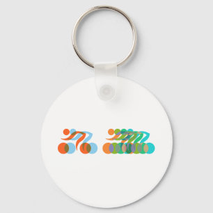 Llavero Ciclistas frenéticos