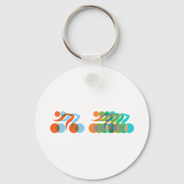 Llavero Ciclistas frenéticos (Anverso)