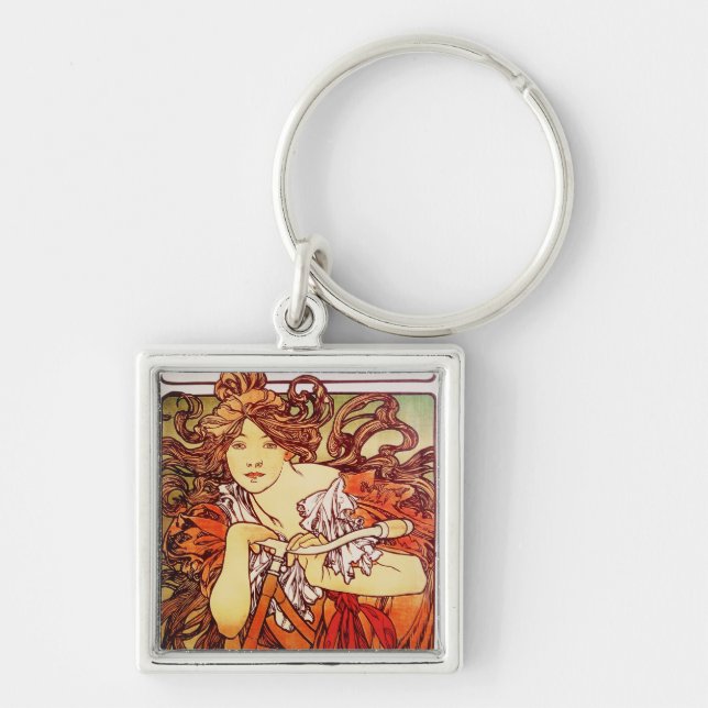 Llavero Ciclos Perfecta de Alphonse Mucha (Frente)
