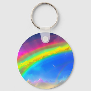 Llavero Cielo brillante de arco iris