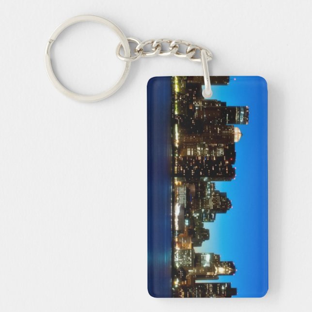 Llavero Cielo de Boston con luna (Frente)