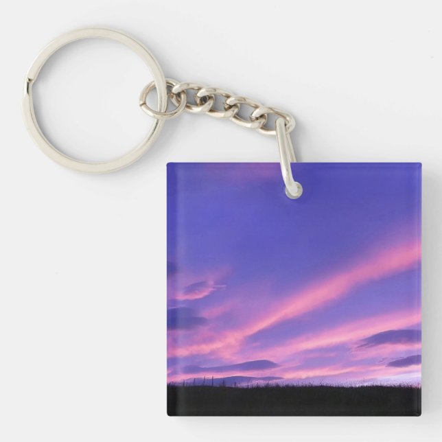 Llavero Cielo púrpura atardecer (Frente)