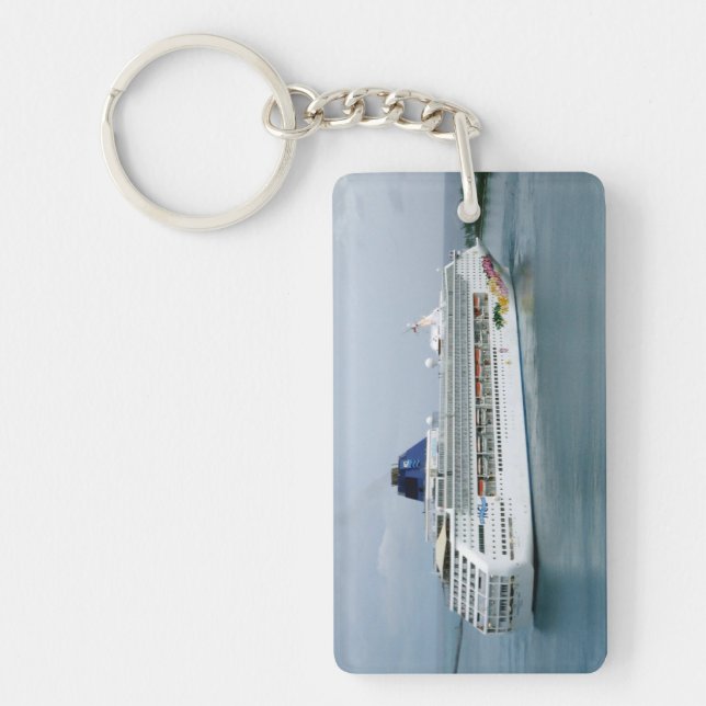 Llavero Cielo que da vuelta en Nassau (Frente)