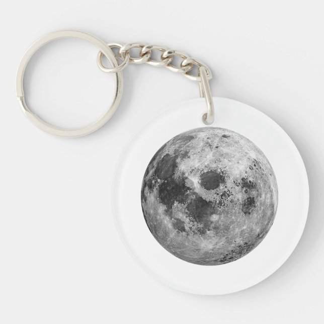 Llavero Ciencia de astronomía gráfica de Guay Full Moon (Frente)