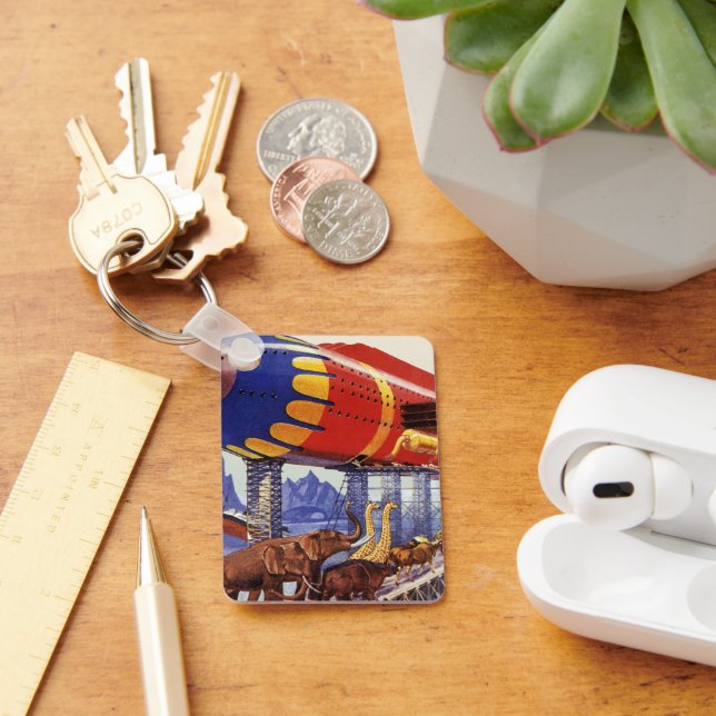 Llavero Ciencia ficción vintage, animales salvajes del Arc (Escritorio )