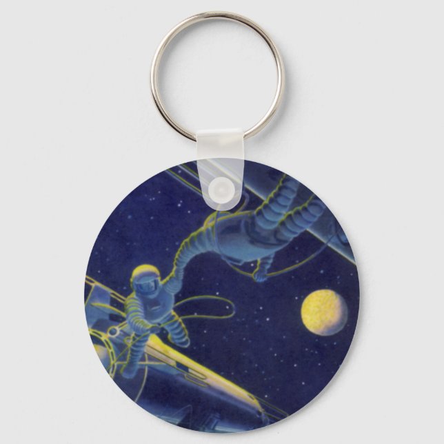Llavero Ciencia ficción vintage, ciencia ficción alienígen (Anverso)