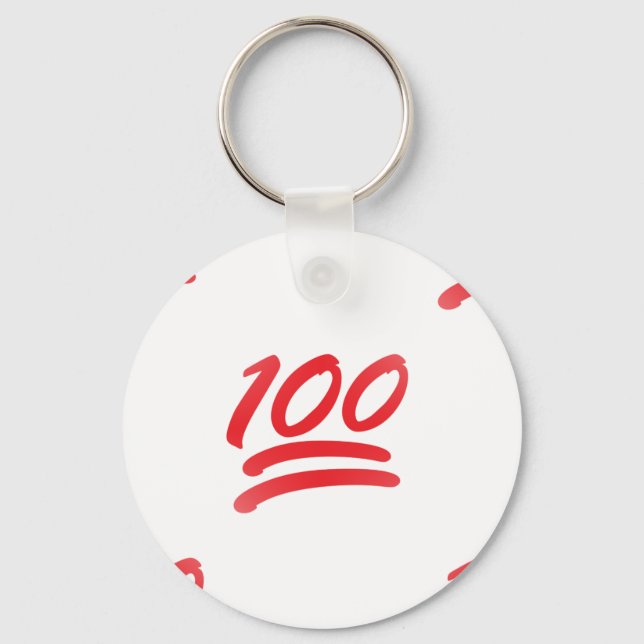 Llavero ciento de emoji (Anverso)