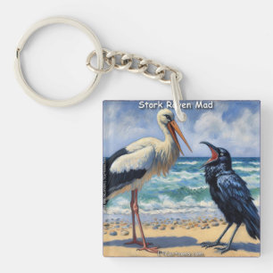 Llavero Cigüeña Cuervo Loca – Charla de Aves de Playa