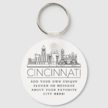 Cincinnati, línea estilizada de Ohio | Lema Person