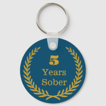Cinco años Sobriedad Sobria y Personalizable Keeps