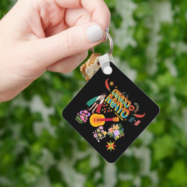 Llavero Cinco De Mayo black (Mano)