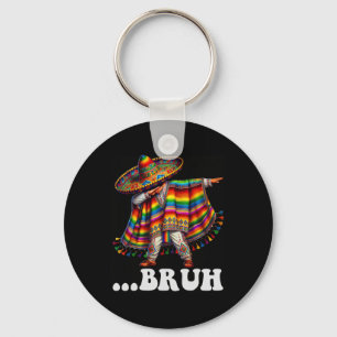 Llavero Cinco De Mayo Bruh Niño Mexicano Dabbing Sombrero