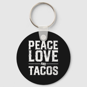 Llavero Cinco De Mayo Paz Amor Y Tacos Hombres Mujeres Mex