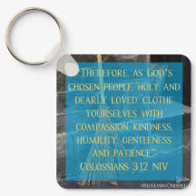 Cinderella Colossian 3:12 Keychain