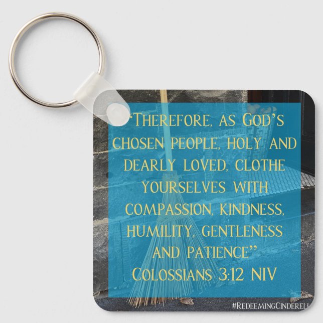 Llavero Cinderella Colossian 3:12 Keychain (Anverso)
