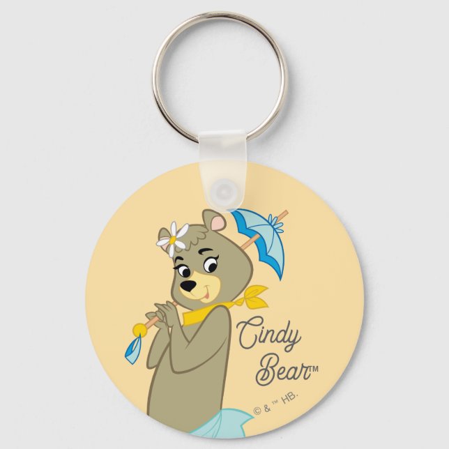 Llavero Cindy Bear Holding Parasol (Anverso)